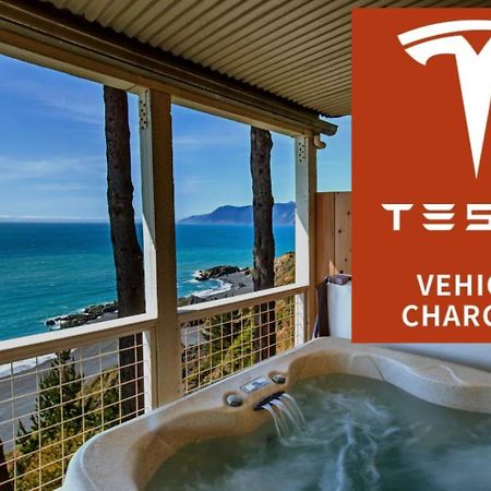 Amazing Oceanview 2 Bedroom Oceanfront! By Oceanviewhottubs Shelter Cove, Ca Tesla Ev Station Kültér fotó